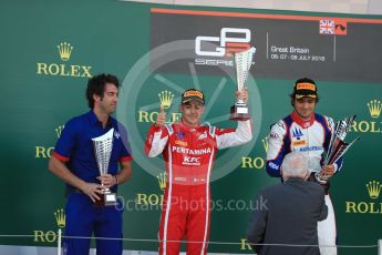 World © Octane Photographic Ltd. GP3 – British GP – Race 2. Trident - Pedro Piquet and Guiliano Alesi. Silverstone Circuit, Towcester, UK. Sunday 8th July 2018.