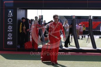 World © Octane Photographic Ltd. Formula 1 - British GP - Paddock. Mattia Binotto – Chief Technical Officer - Scuderia Ferrari. Silverstone Circuit, Towcester, UK. Sunday 8th July 2018.