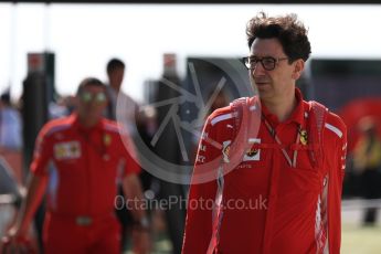 World © Octane Photographic Ltd. Formula 1 - British GP - Paddock. Mattia Binotto – Chief Technical Officer - Scuderia Ferrari. Silverstone Circuit, Towcester, UK. Sunday 8th July 2018.
