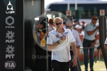 World © Octane Photographic Ltd. Formula 1 - British GP - Paddock. Andy Green - Technical Director at Sahara Force India. Silverstone Circuit, Towcester, UK. Sunday 8th July 2018.