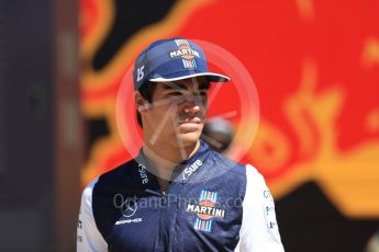 World © Octane Photographic Ltd. Formula 1 – British GP - Paddock. Williams Martini Racing FW41 – Lance Stroll. Silverstone Circuit, Towcester, UK. Sunday 8th July 2018.