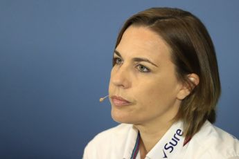 World © Octane Photographic Ltd. Formula 1 - British GP - Friday FIA Team Press Conference. Claire Williams - Deputy Team Principal of Williams Martini Racing. Silverstone Circuit, Towcester, UK. Friday 6th July 2018.