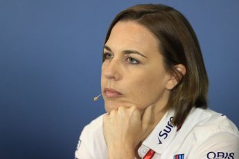 World © Octane Photographic Ltd. Formula 1 - British GP - Friday FIA Team Press Conference. Claire Williams - Deputy Team Principal of Williams Martini Racing. Silverstone Circuit, Towcester, UK. Friday 6th July 2018.