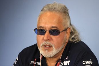 World © Octane Photographic Ltd. Formula 1 - British GP - Friday FIA Team Press Conference. Vijay Mallya - Shareholder and Team Principal of Sahara Force India. Silverstone Circuit, Towcester, UK. Friday 6th July 2018.