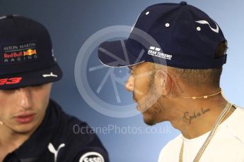 World © Octane Photographic Ltd. Formula 1 – British GP – Press Conference. Mercedes AMG Petronas Motorsport AMG F1 W09 EQ Power+ - Lewis Hamilton. Silverstone Circuit, Towcester, UK. Thursday 5th July 2018.
