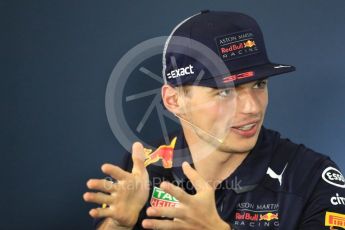 World © Octane Photographic Ltd. Formula 1 – British GP - Press Conference. Aston Martin Red Bull Racing TAG Heuer - Max Verstappen. Silverstone Circuit, Towcester, UK. Thursday 5th July 2018.