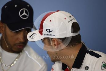 World © Octane Photographic Ltd. Formula 1 – British GP - Press Conference. Alfa Romeo Sauber F1 Team – Charles Leclerc. Silverstone Circuit, Towcester, UK. Thursday 5th July 2018.