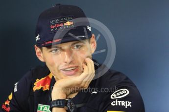 World © Octane Photographic Ltd. Formula 1 – British GP - Press Conference. Aston Martin Red Bull Racing TAG Heuer - Max Verstappen. Silverstone Circuit, Towcester, UK. Thursday 5th July 2018.