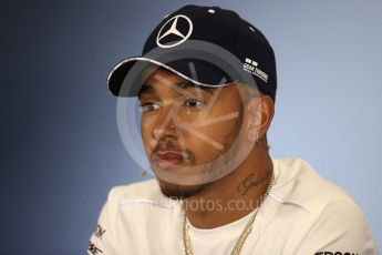 World © Octane Photographic Ltd. Formula 1 – British GP – Press Conference. Mercedes AMG Petronas Motorsport AMG F1 W09 EQ Power+ - Lewis Hamilton. Silverstone Circuit, Towcester, UK. Thursday 5th July 2018.