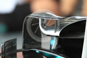World © Octane Photographic Ltd. Formula 1 – British GP - Pit Lane. Mercedes AMG Petronas Motorsport AMG F1 W09 EQ Power+. Silverstone Circuit, Towcester, UK. Thursday 5th July 2018.