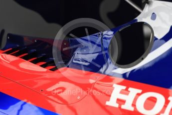 World © Octane Photographic Ltd. Formula 1 – British GP - Pit Lane. Scuderia Toro Rosso STR13. Silverstone Circuit, Towcester, UK. Thursday 5th July 2018.