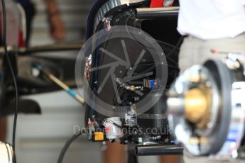 World © Octane Photographic Ltd. Formula 1 – British GP - Pit Lane. Scuderia Toro Rosso STR13. Silverstone Circuit, Towcester, UK. Thursday 5th July 2018.