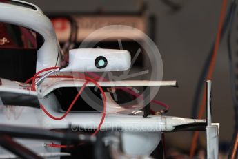 World © Octane Photographic Ltd. Formula 1 – British GP - Pit Lane. Alfa Romeo Sauber F1 Team C37. Silverstone Circuit, Towcester, UK. Thursday 5th July 2018.
