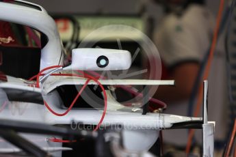 World © Octane Photographic Ltd. Formula 1 – British GP - Pit Lane. Alfa Romeo Sauber F1 Team C37. Silverstone Circuit, Towcester, UK. Thursday 5th July 2018.