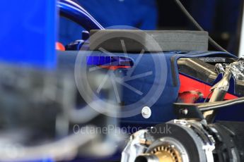 World © Octane Photographic Ltd. Formula 1 – British GP - Pit Lane. Scuderia Toro Rosso STR13. Silverstone Circuit, Towcester, UK. Thursday 5th July 2018.