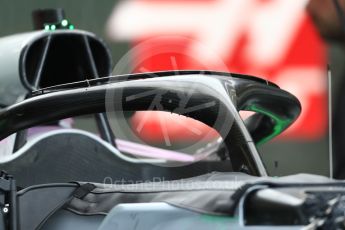 World © Octane Photographic Ltd. Formula 1 – British GP - Pit Lane. Haas F1 Team VF-18. Silverstone Circuit, Towcester, UK. Thursday 5th July 2018.