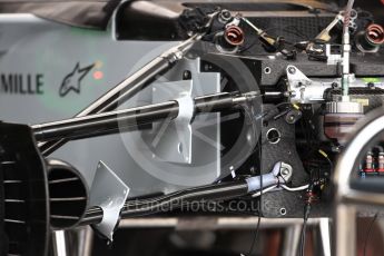 World © Octane Photographic Ltd. Formula 1 – British GP - Pit Lane. Haas F1 Team VF-18. Silverstone Circuit, Towcester, UK. Thursday 5th July 2018.