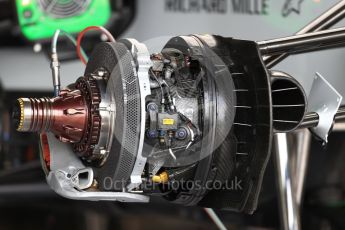 World © Octane Photographic Ltd. Formula 1 – British GP - Pit Lane. Haas F1 Team VF-18. Silverstone Circuit, Towcester, UK. Thursday 5th July 2018.