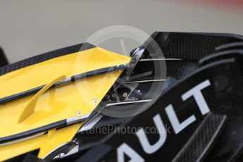 World © Octane Photographic Ltd. Formula 1 – British GP - Pit Lane. Renault Sport F1 Team RS18. Silverstone Circuit, Towcester, UK. Thursday 5th July 2018.