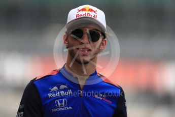 World © Octane Photographic Ltd. Formula 1 – British GP - Pit Lane. Scuderia Toro Rosso  – Pierre Gasly. Silverstone Circuit, Towcester, UK. Thursday 5th July 2018.