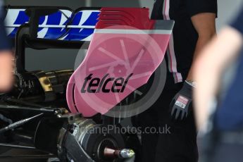 World © Octane Photographic Ltd. Formula 1 – British GP - Pit Lane. Sahara Force India VJM11. Silverstone Circuit, Towcester, UK. Thursday 5th July 2018.