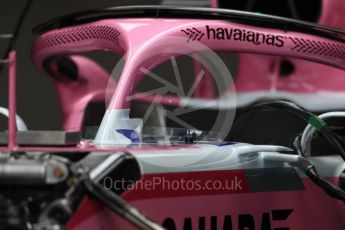 World © Octane Photographic Ltd. Formula 1 – British GP - Pit Lane. Sahara Force India VJM11. Silverstone Circuit, Towcester, UK. Thursday 5th July 2018.