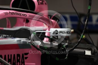 World © Octane Photographic Ltd. Formula 1 – British GP - Pit Lane. Sahara Force India VJM11. Silverstone Circuit, Towcester, UK. Thursday 5th July 2018.