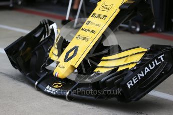 World © Octane Photographic Ltd. Formula 1 – British GP - Pit Lane. Renault Sport F1 Team RS18. Silverstone Circuit, Towcester, UK. Thursday 5th July 2018.