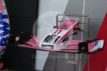 World © Octane Photographic Ltd. Formula 1 – British GP - Pit Lane. Sahara Force India VJM11. Silverstone Circuit, Towcester, UK. Thursday 5th July 2018.