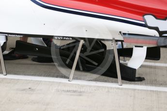 World © Octane Photographic Ltd. Formula 1 – British GP - Pit Lane. Alfa Romeo Sauber F1 Team C37. Silverstone Circuit, Towcester, UK. Thursday 5th July 2018.
