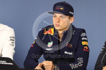 World © Octane Photographic Ltd. Formula 1 – Canadian GP - Thursday Driver Press Conference. Aston Martin Red Bull Racing TAG Heuer - Max Verstappen. Circuit Gilles Villeneuve, Montreal, Canada. Thursday 7th June 2018.