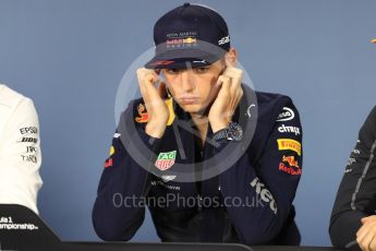 World © Octane Photographic Ltd. Formula 1 – Canadian GP - Thursday Driver Press Conference. Aston Martin Red Bull Racing TAG Heuer - Max Verstappen. Circuit Gilles Villeneuve, Montreal, Canada. Thursday 7th June 2018.