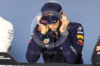 World © Octane Photographic Ltd. Formula 1 – Canadian GP - Thursday Driver Press Conference. Aston Martin Red Bull Racing TAG Heuer - Max Verstappen. Circuit Gilles Villeneuve, Montreal, Canada. Thursday 7th June 2018.