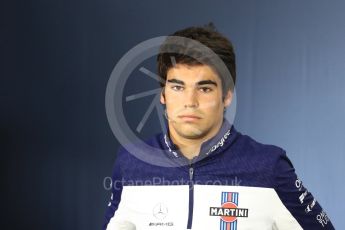 World © Octane Photographic Ltd. Formula 1 – Canadian GP - Thursday Driver Press Conference. Williams Martini Racing – Lance Stroll. Circuit Gilles Villeneuve, Montreal, Canada. Thursday 7th June 2018.