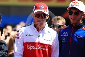 World © Octane Photographic Ltd. Formula 1 – Canadian GP - Drivers Parade. Alfa Romeo Sauber F1 Team C37 – Marcus Ericsson and Scuderia Toro Rosso STR13 – Pierre Gasly. Circuit Gilles Villeneuve, Montreal, Canada. Sunday 10th June 2018.