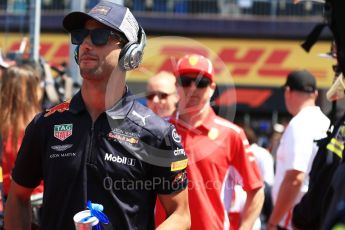 World © Octane Photographic Ltd. Formula 1 – Canadian GP - Drivers Parade. Aston Martin Red Bull Racing TAG Heuer RB14 – Daniel Ricciardo. Circuit Gilles Villeneuve, Montreal, Canada. Sunday 10th June 2018.