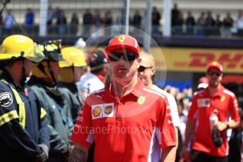 World © Octane Photographic Ltd. Formula 1 – Canadian GP - Drivers Parade. Scuderia Ferrari SF71-H – Kimi Raikkonen. Circuit Gilles Villeneuve, Montreal, Canada. Sunday 10th June 2018.