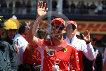 World © Octane Photographic Ltd. Formula 1 – Canadian GP - Drivers Parade. Scuderia Ferrari SF71-H – Kimi Raikkonen. Circuit Gilles Villeneuve, Montreal, Canada. Sunday 10th June 2018.