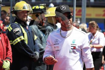 World © Octane Photographic Ltd. Formula 1 – Canadian GP - Drivers Parade. Mercedes AMG Petronas Motorsport AMG F1 W09 EQ Power+ - Lewis Hamilton. Circuit Gilles Villeneuve, Montreal, Canada. Sunday 10th June 2018.