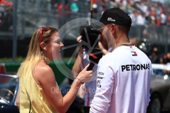 World © Octane Photographic Ltd. Formula 1 – Canadian GP - Drivers Parade. Mercedes AMG Petronas Motorsport AMG F1 W09 EQ Power+ - Lewis Hamilton. Circuit Gilles Villeneuve, Montreal, Canada. Sunday 10th June 2018.