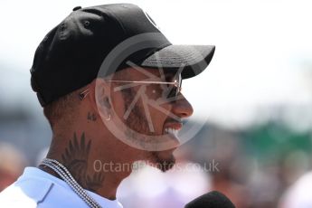 World © Octane Photographic Ltd. Formula 1 – Canadian GP - Drivers Parade. Mercedes AMG Petronas Motorsport AMG F1 W09 EQ Power+ - Lewis Hamilton. Circuit Gilles Villeneuve, Montreal, Canada. Sunday 10th June 2018.