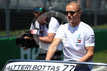 World © Octane Photographic Ltd. Formula 1 – Canadian GP - Drivers Parade. Mercedes AMG Petronas Motorsport AMG F1 W09 EQ Power+ - Valtteri Bottas. Circuit Gilles Villeneuve, Montreal, Canada. Sunday 10th June 2018.