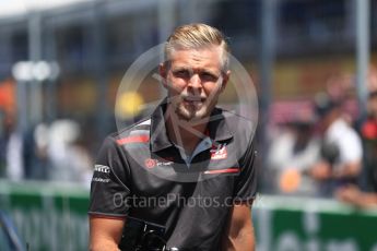 World © Octane Photographic Ltd. Formula 1 – Canadian GP - Drivers Parade. Haas F1 Team VF-18 – Kevin Magnussen. Circuit Gilles Villeneuve, Montreal, Canada. Sunday 10th June 2018.