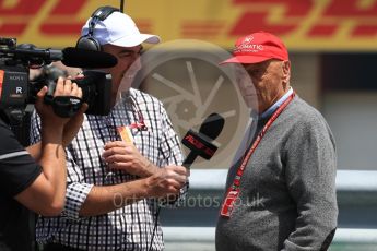 World © Octane Photographic Ltd. Formula 1 - Canadian GP - Grid. Niki Lauda - Non-Executive Chairman of Mercedes-Benz Motorsport. Circuit Gilles Villeneuve, Montreal, Canada. Sunday 10th June 2018.