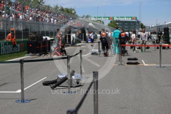 World © Octane Photographic Ltd. Formula 1 - Canadian GP - Grid. Circuit Gilles Villeneuve, Montreal, Canada. Sunday 10th June 2018.