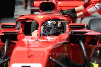 World © Octane Photographic Ltd. Formula 1 – Canadian GP - Grid. Scuderia Ferrari SF71-H – Kimi Raikkonen. Circuit Gilles Villeneuve, Montreal, Canada. Sunday 10th June 2018.