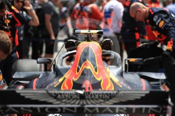 World © Octane Photographic Ltd. Formula 1 – Canadian GP - Grid. Aston Martin Red Bull Racing TAG Heuer RB14 – Max Verstappen. Circuit Gilles Villeneuve, Montreal, Canada. Sunday 10th June 2018.