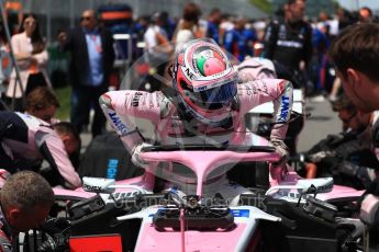 World © Octane Photographic Ltd. Formula 1 – Canadian GP - Grid. Sahara Force India VJM11 - Sergio Perez. Circuit Gilles Villeneuve, Montreal, Canada. Sunday 10th June 2018.