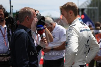 World © Octane Photographic Ltd. Formula 1 – Canadian GP - Grid. Williams Martini Racing FW41 – Sergey Sirotkin. Circuit Gilles Villeneuve, Montreal, Canada. Sunday 10th June 2018.