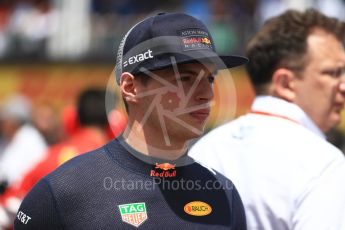 World © Octane Photographic Ltd. Formula 1 – Canadian GP - Grid. Aston Martin Red Bull Racing TAG Heuer RB14 – Max Verstappen. Circuit Gilles Villeneuve, Montreal, Canada. Sunday 10th June 2018.